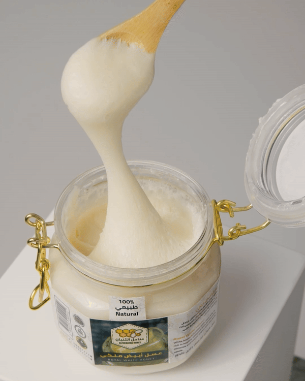 عرض كيلو عسل الأبيض الملكي + نص كيلو عسل السدر الجبلي