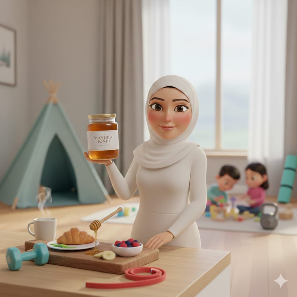 الأم الرياضية: كيف تديرين التمارين، المنزل، والعمل بعسل المانوكا؟